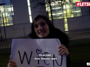 LETSDOEIT - Horny Amateur Brunette Picked Up For Sex In The Sex Bus 8/16