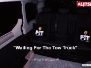 LETSDOEIT - Kinky Czech Redhead Vanessa Shelby Fucked Hard In The Taxi 1/16