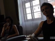 HUNT4K. Amazing sex action helps brunette earn money for new ring 2/16