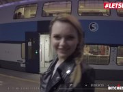 LETSDOEIT - Busty Blonde Finds a Big Cock Surprise At Her Rented Flat 2/16