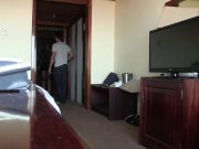 Casting Couch with Skinny Ebony Beauty 1/16