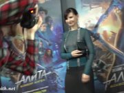 Jeny Smith naked in a public event in transparent dress 10/16