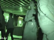 Jeny Smith naked in a public event in transparent dress 4/16