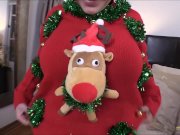 Sexy Tessa Fowler jugs exposed while fitting her fan outfit 8/16