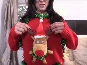 Sexy Tessa Fowler jugs exposed while fitting her fan outfit 9/16