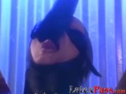 Busty vintage lesbians tied up for costumed torment 11/16