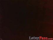 Busty vintage lesbians tied up for costumed torment 8/16