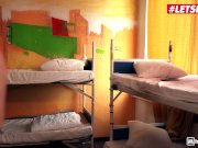 LETSDOEIT - Busty Step Sister Fucked By Brother And Best Friend In Hostel 7/16