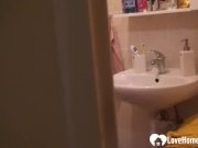 Solo blonde babe in the shower pleasures herself 1/16