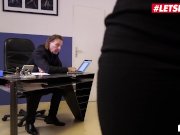 LETSDOEIT - Hot Ebony Secretary Drilled By Mature Boss In The Office 1/16