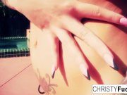 Hot Christy Mack in the shower 10/16