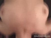 Cock gobbling amateur whore sucking two cocks 8/16