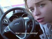 Debt4k. Pretty cutie pays the debt she took for big fake tits with her cunt 5/16