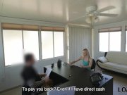 LOAN4K. Allie tells she is a stripper so why loan agent gets horny 1/16