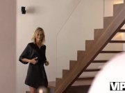 VIP4K. Passionate old and young scene in morning after a cup of tea 1/16