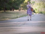 Bree Daniels ambushed under bridge by rough lesbian oral 4/16