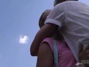 HUNT4K. Cuckold doesnt stop his girlfriend having sex with stranger 2/16