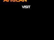 Busty African Worships Lucky Tourist's Cock 3/16