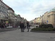 HUNT4K. Cash changes the mood of beautiful girl so she undresses 3/16