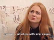 Debt4k. Red-haired chick gets fucked to reach money for the new 4k TV 2/16