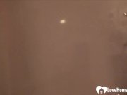 Beauty notices the camera and pleasures herself 4/16