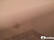 Beauty notices the camera and pleasures herself 6/16