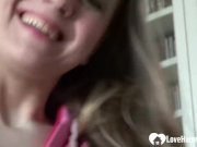 Cute brunette plays with her wet snatch 4/16