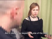 Debt4k. Collector offers cute red-haired lassie sexual relationship 1/16