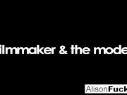 Alison Tyler gets out of her purple lingerie 16/16