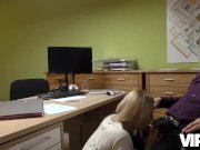 VIP4K. Nathaly Teges est prete pour le sexe pour de largent au bureau de pr 7/16