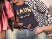 DADDY4K. Old man with strong muscled body has fun with two teens 3/16