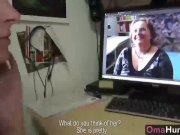 OmaHunteR Teen Girl and Busty Mature Fatso Fucked 1/16