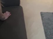 HUNT4K. Cuckold is sitting on the couch and watching dirty sex 6/16