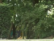 Invisible nakedness in the city. Body Art with public nude by Jeny Smith 4/16