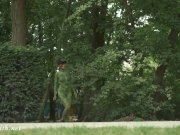 Invisible nakedness in the city. Body Art with public nude by Jeny Smith 5/16