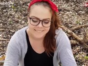 MyDirtyHobby - Big ass curvy teen gets an outdoor creampie in the woods 2/16