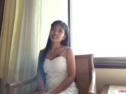 Skinny Asian babe fucked and creampied 1/16