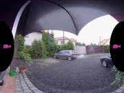 18VR Umbrella Makes Busty Teen GF Stella Cardo Wet Down There 1/16