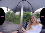 18VR Umbrella Makes Busty Teen GF Stella Cardo Wet Down There 2/16