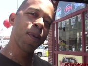 Kinky babe Felony fucks two big black cocks in IR threesome 1/16