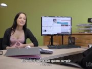 LOAN4K. Agente de prestamos serio perfora gilipollas de cliente bonita more 3/16