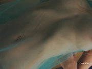 Delicate blond teen teasing in erotic POV video 10/16