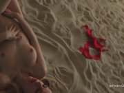 Delicate blond teen teasing in erotic POV video 13/16