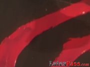 Busty blonde lesbian submits to spanking and rubs pussy 11/16