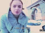 Debt4k. Collector bangs teen Calibri Angel sweetie who needs to money 1/16