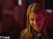 ADULT TIME Teenage Lesbian- Kristen Scott Peeps On Couple at Party 1/16