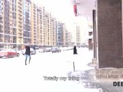 Debt4k. Collector bangs teen Calibri Angel sweetie who needs to money 1/16