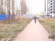 Debt4k. Collector visits teen girl Alice Klay and fucks her perfectly shave 2/16