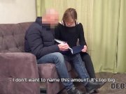 Debt4k. Collector visits teen girl Alice Klay and fucks her perfectly shave 8/16