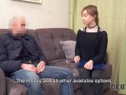 Debt4k. Collector visits teen girl Alice Klay and fucks her perfectly shave 9/16